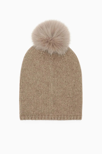 MAX MARA Nazione Cashmere Hat in Beige