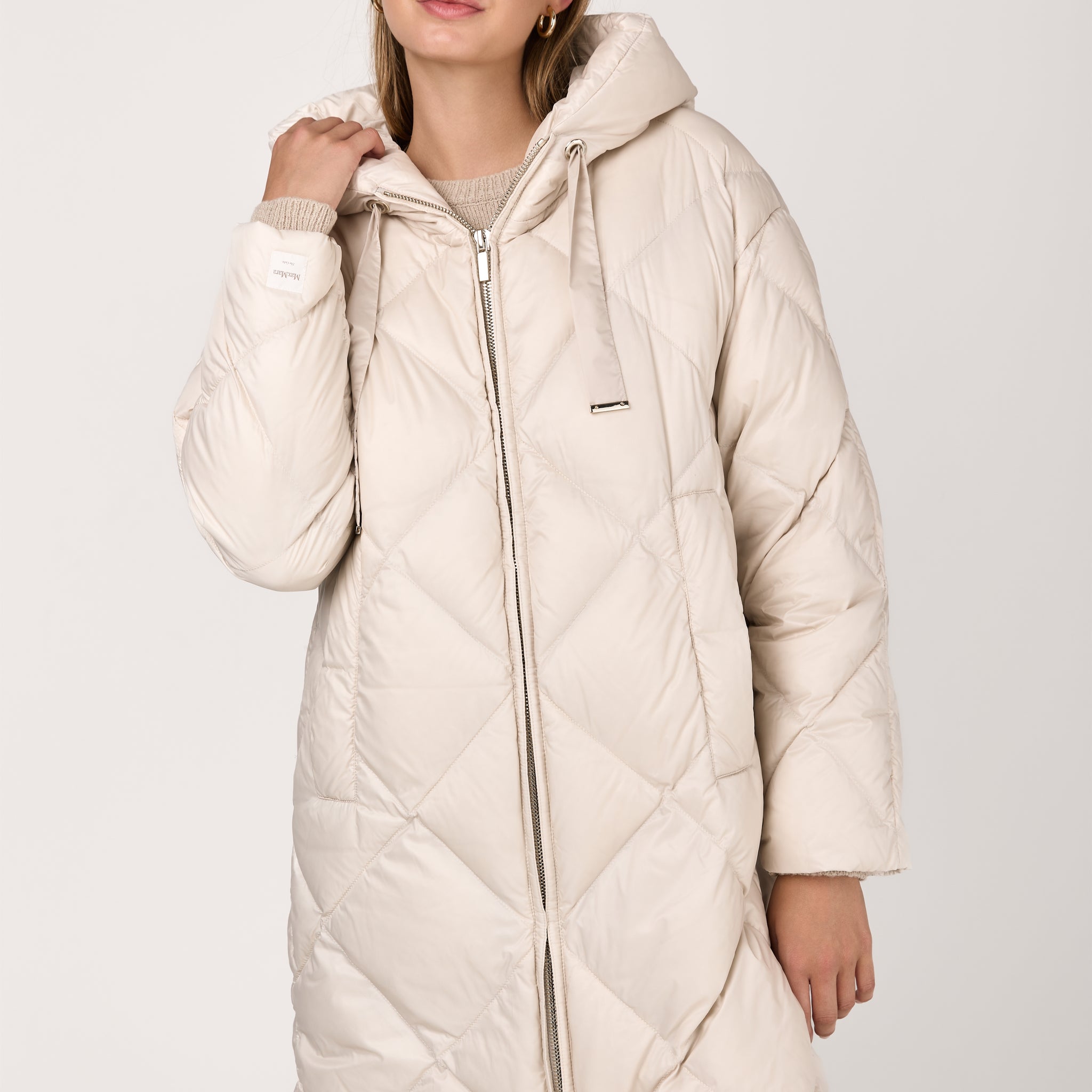Trefe Puffer Down Coat in Milk