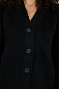 N°21 Oversized Knitted Cardigan in Black