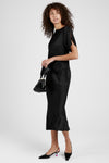 N°21 Satin Midi Dress in Black