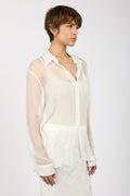 N°21 Sheer Silk Shirt in Ecru