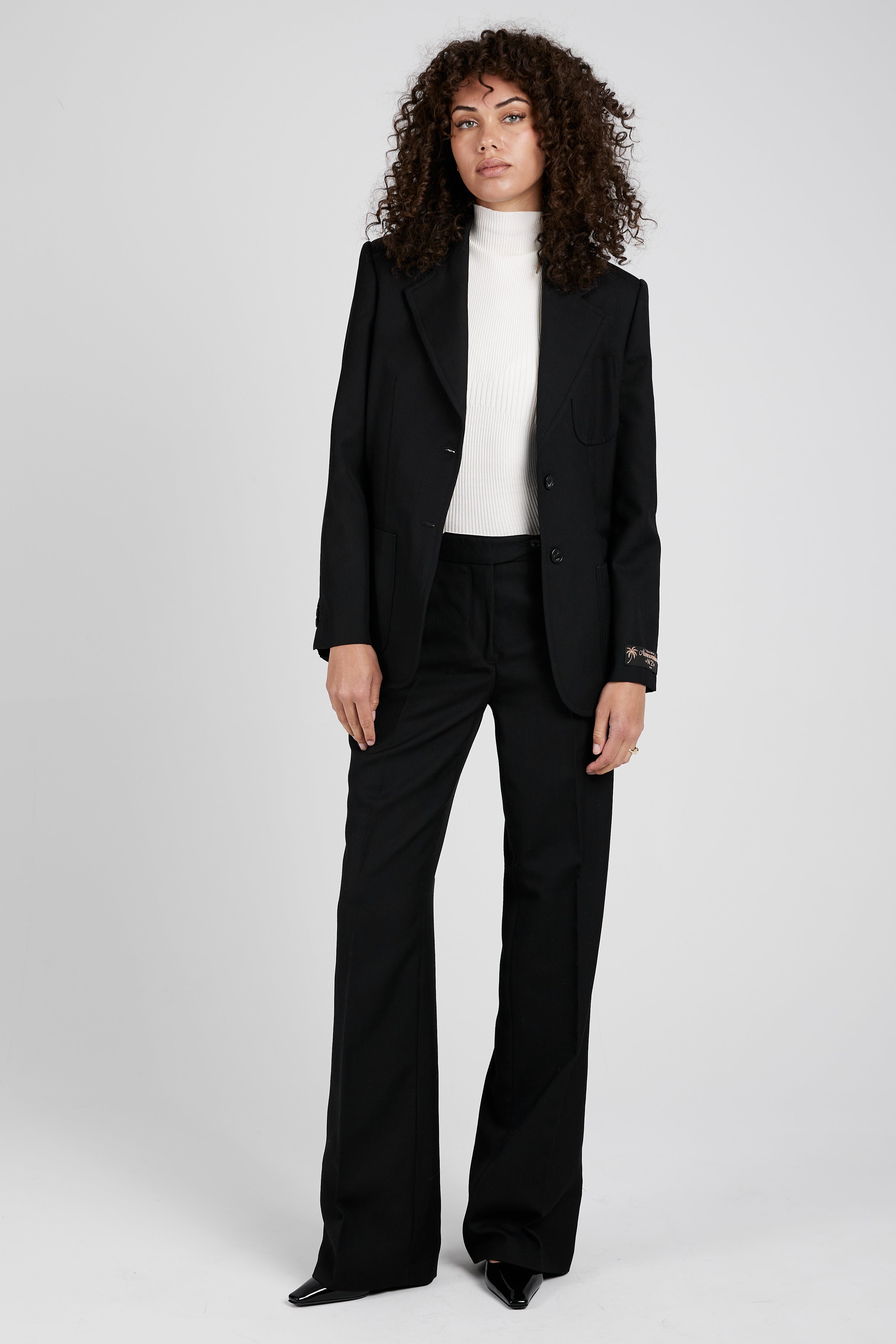 Woven Trouser Pant in Black