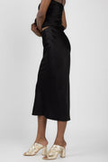 N°21 Tubular Viscose Skirt in Black