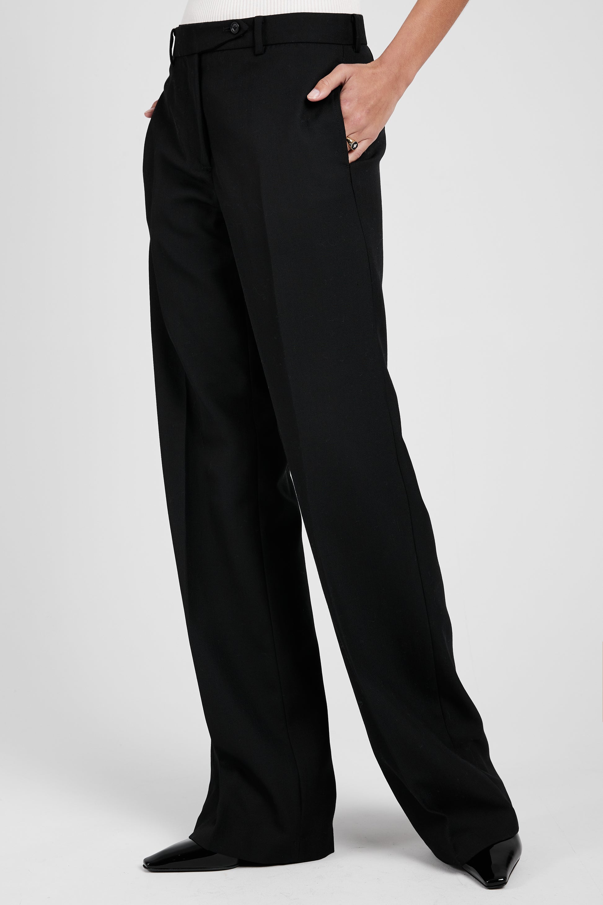 N°21 Woven Trouser Pant in Black