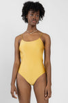 PELSO Camille N°50.1 One Piece Swimsuit in Luminous Gold