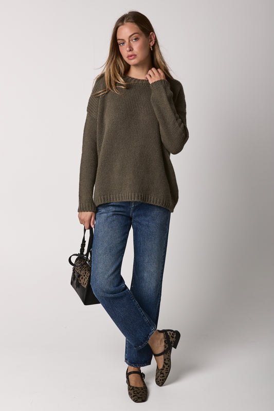 Cashmere Volume Pullover in Ollie