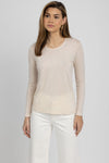 PRIVATE 0204 Long Sleeve Cool Cashmere Tee in Beige