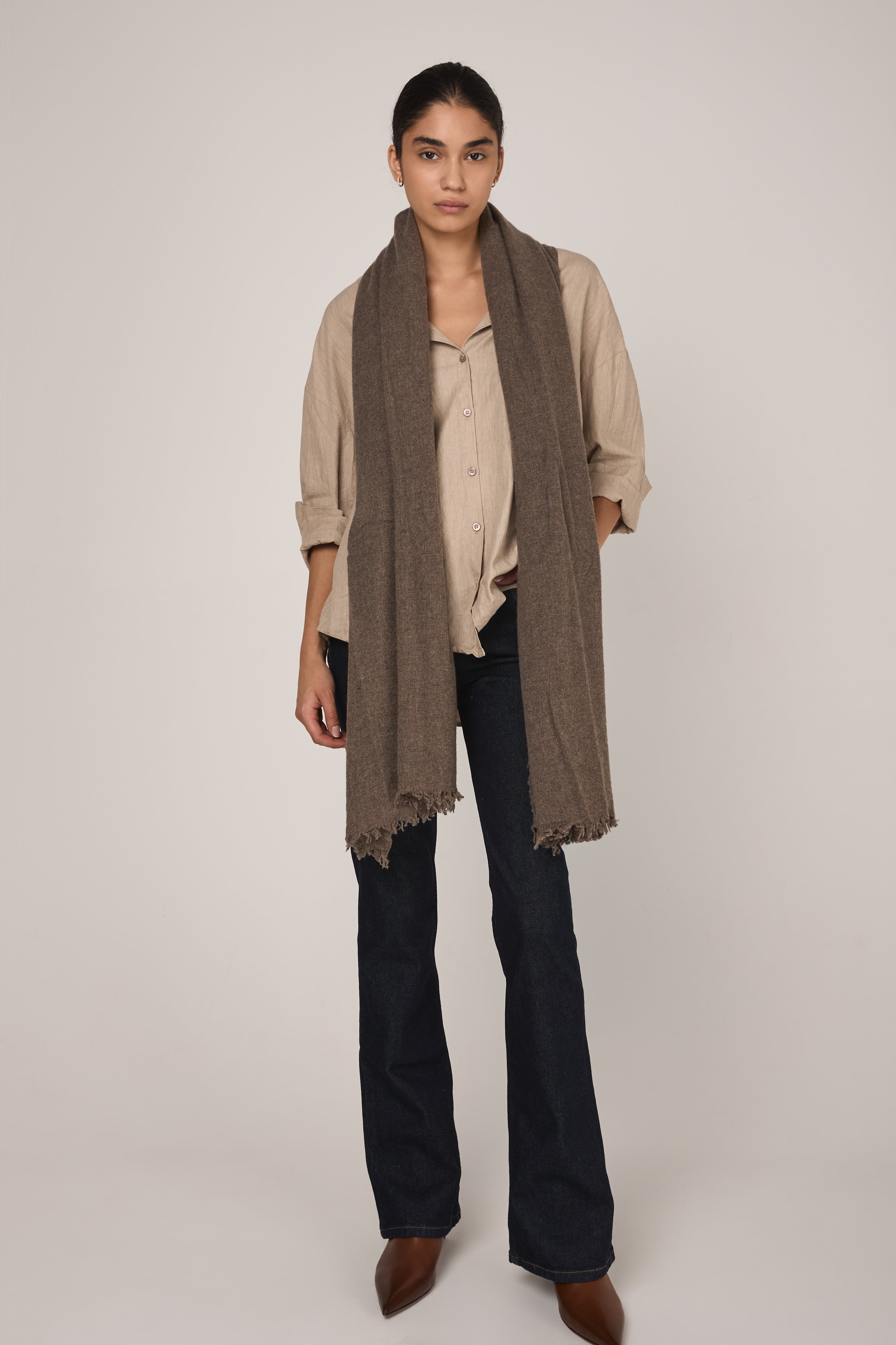Sim Cashmere Scarf in Koff