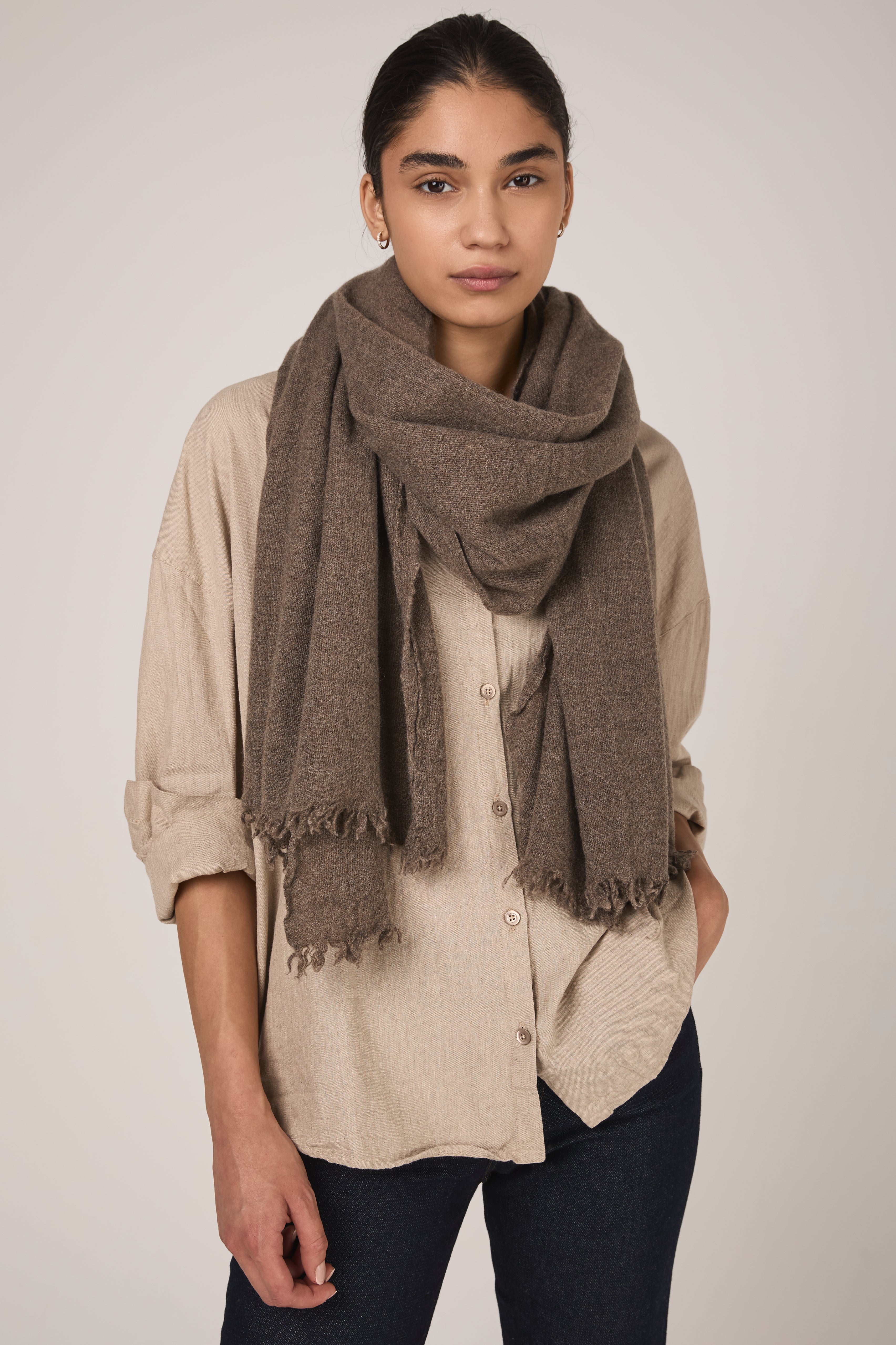 Sim Cashmere Scarf in Koff