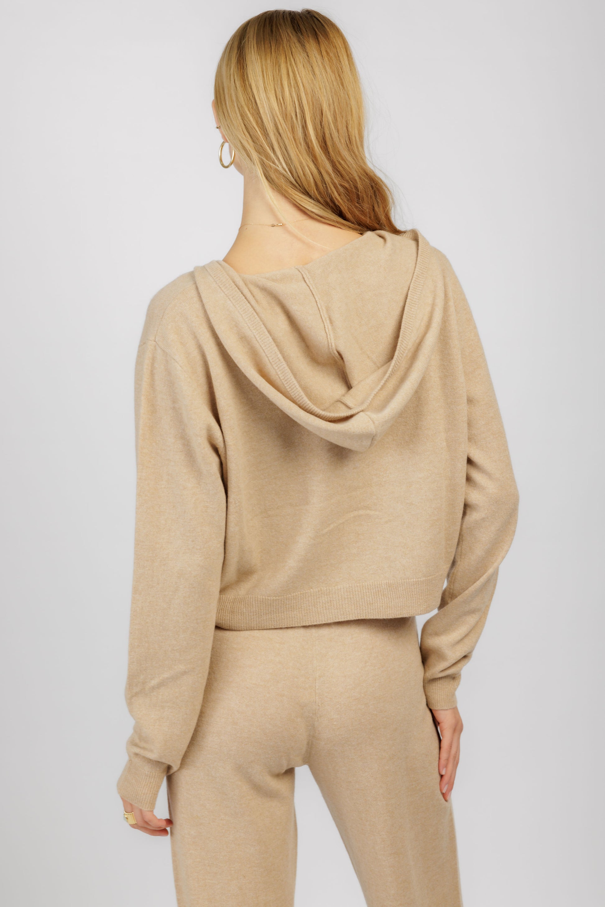 SABLYN Candace Cashmere Hoodie in Sandhill