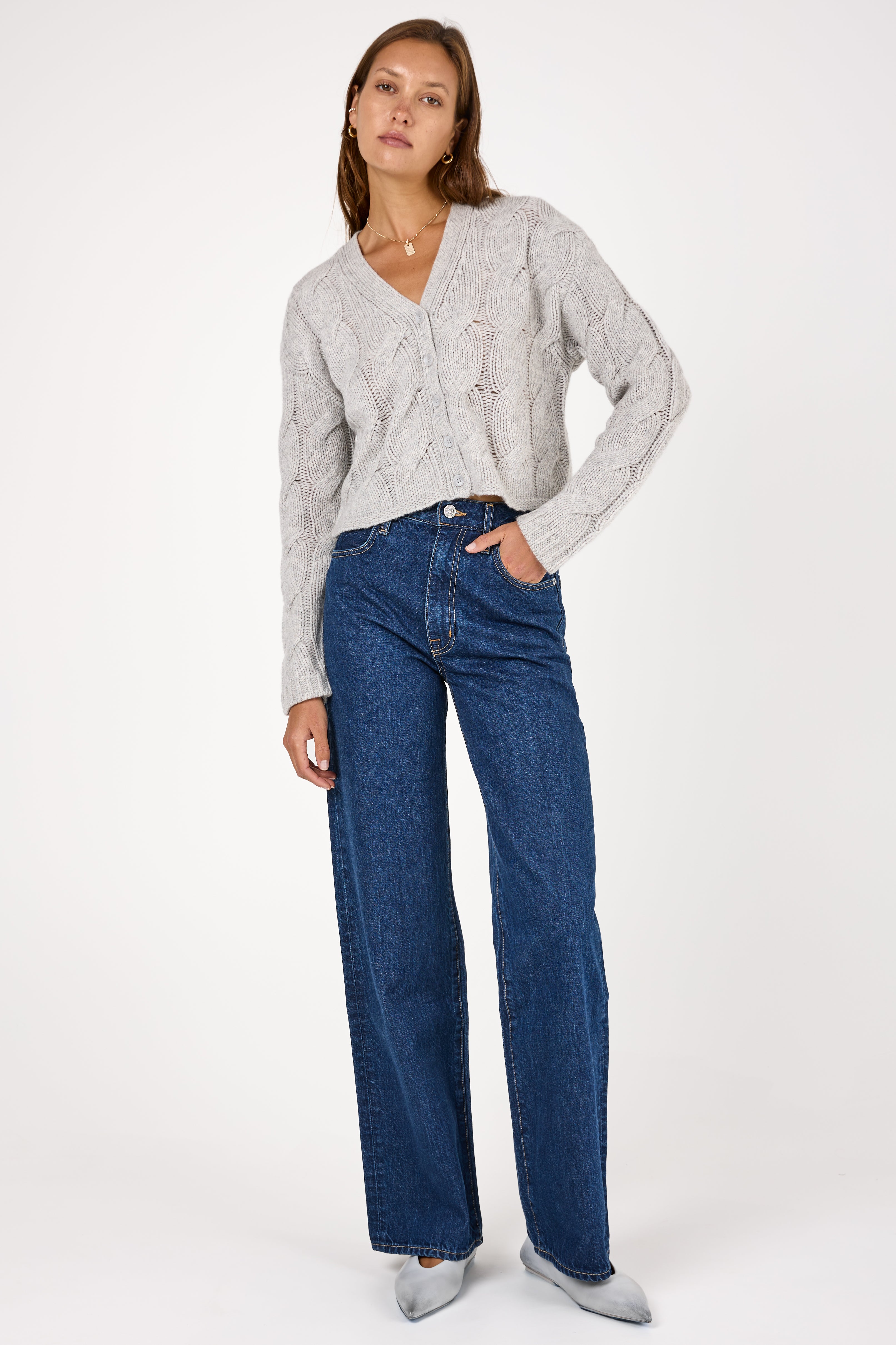 Grace High Rise Jean in Evermore