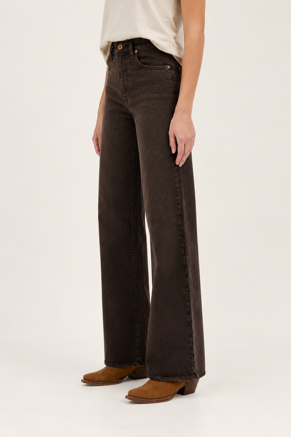 SLVRLAKE Grace High Rise Jean in Northern Cedar