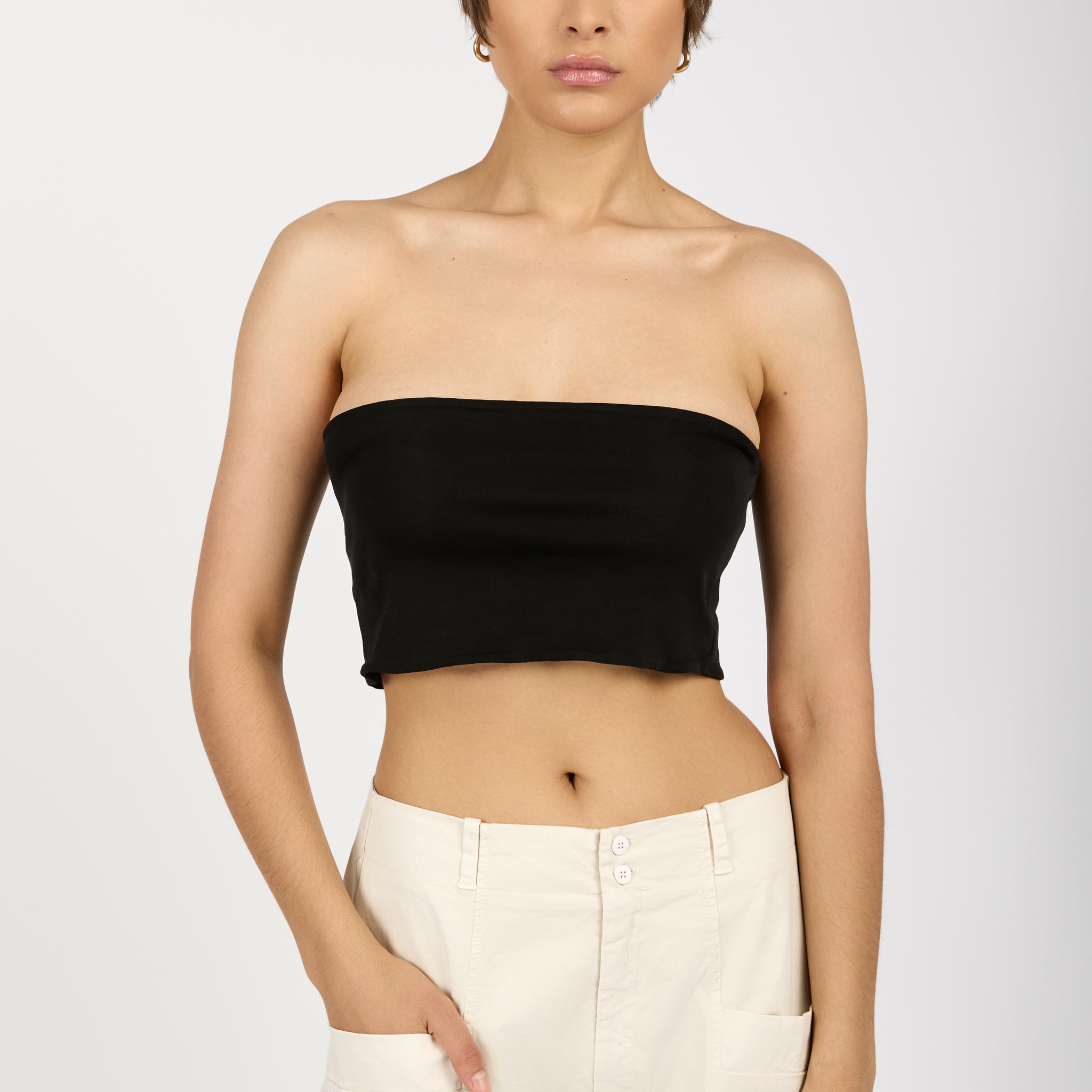 Knit Bandeau in Black