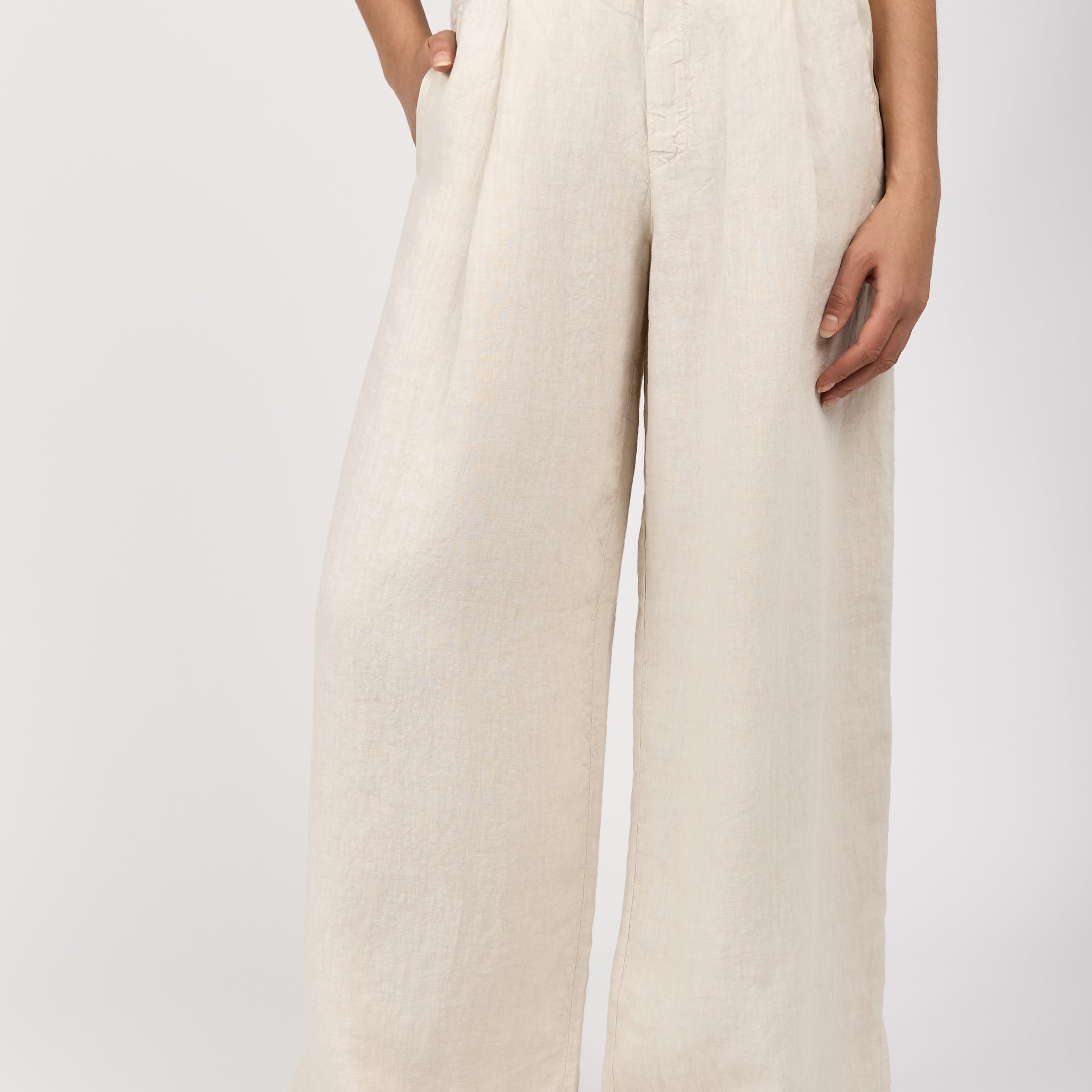 Linen Trouser Pant in Sand