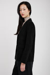 TANDEM Wool Blazer Jacket in Black