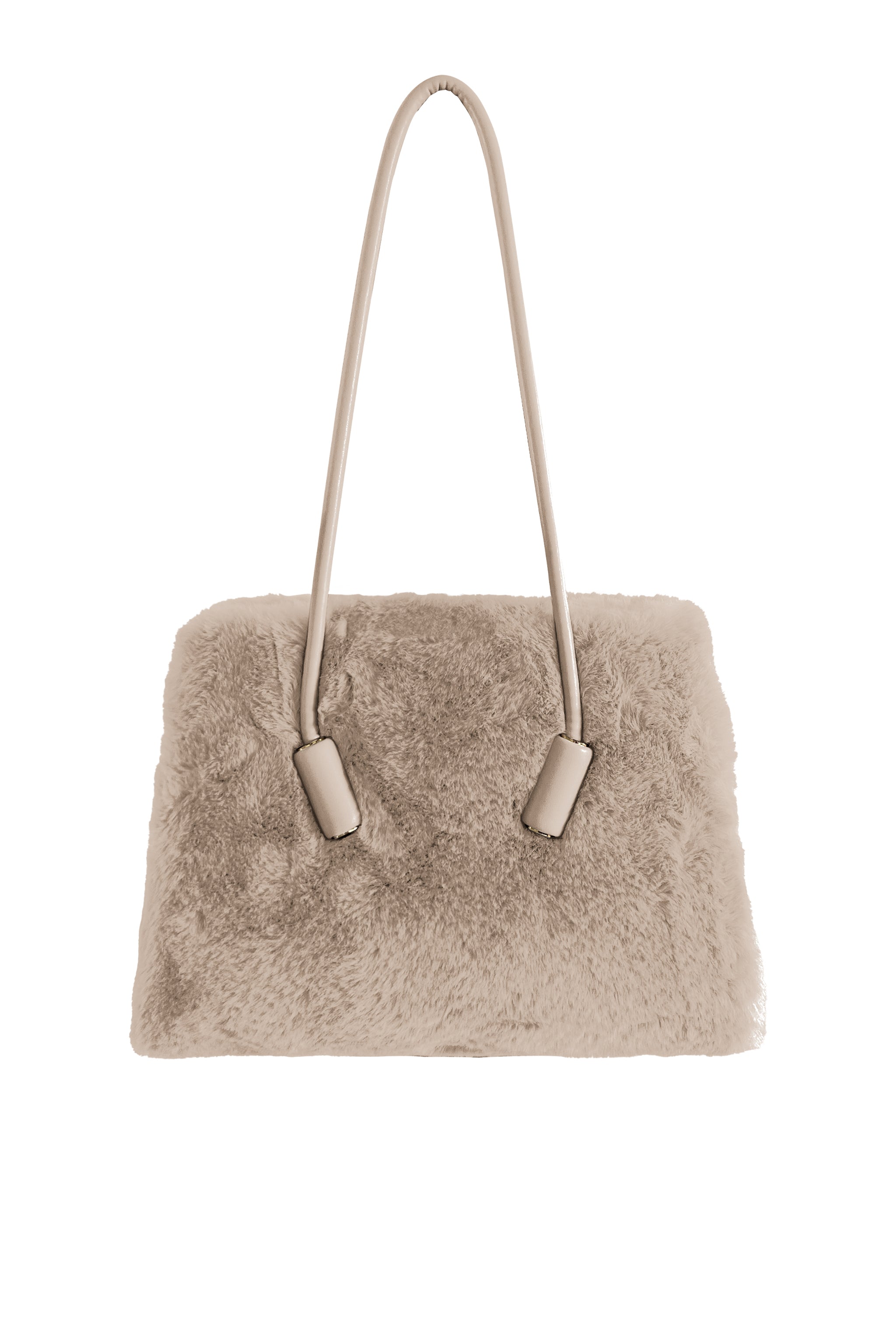 Leila Fur Bag in Praline