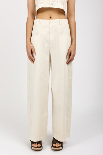 Comfort Fit Trouser Pant in Ivory