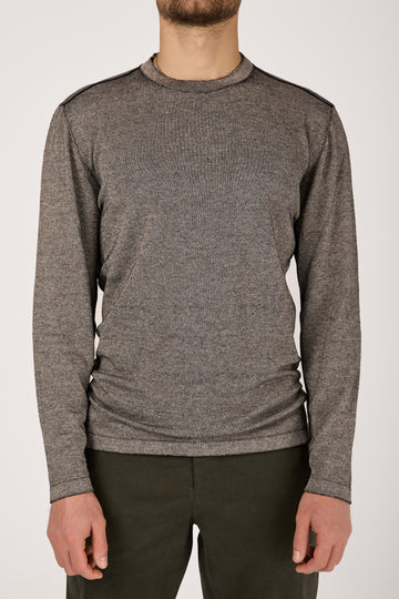 Crewneck Pullover Sweater in Chalk