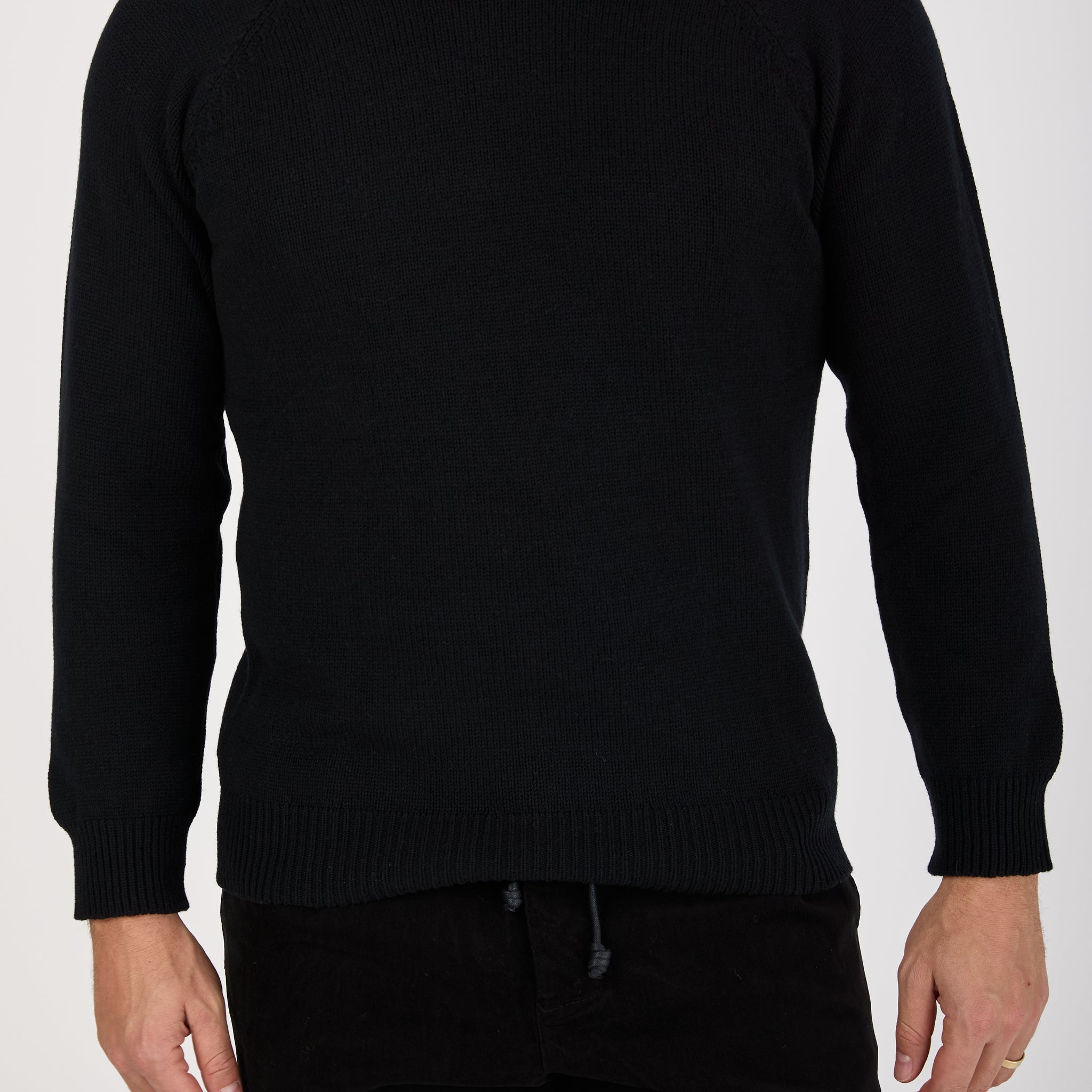 Crewneck Sweater in Black