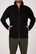 TRANSIT High Neck Zip Jacket in Black