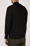 TRANSIT High Neck Zip Jacket in Black