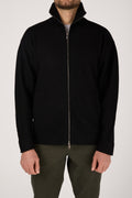 TRANSIT High Neck Zip Jacket in Black