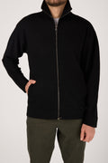TRANSIT High Neck Zip Jacket in Black