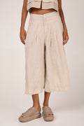 TRANSIT Linen Flared Trouser in Sand