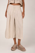 TRANSIT Linen Flared Trouser in Sand