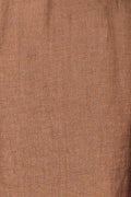 TRANSIT Linen Straight Cropped Trouser in Nut