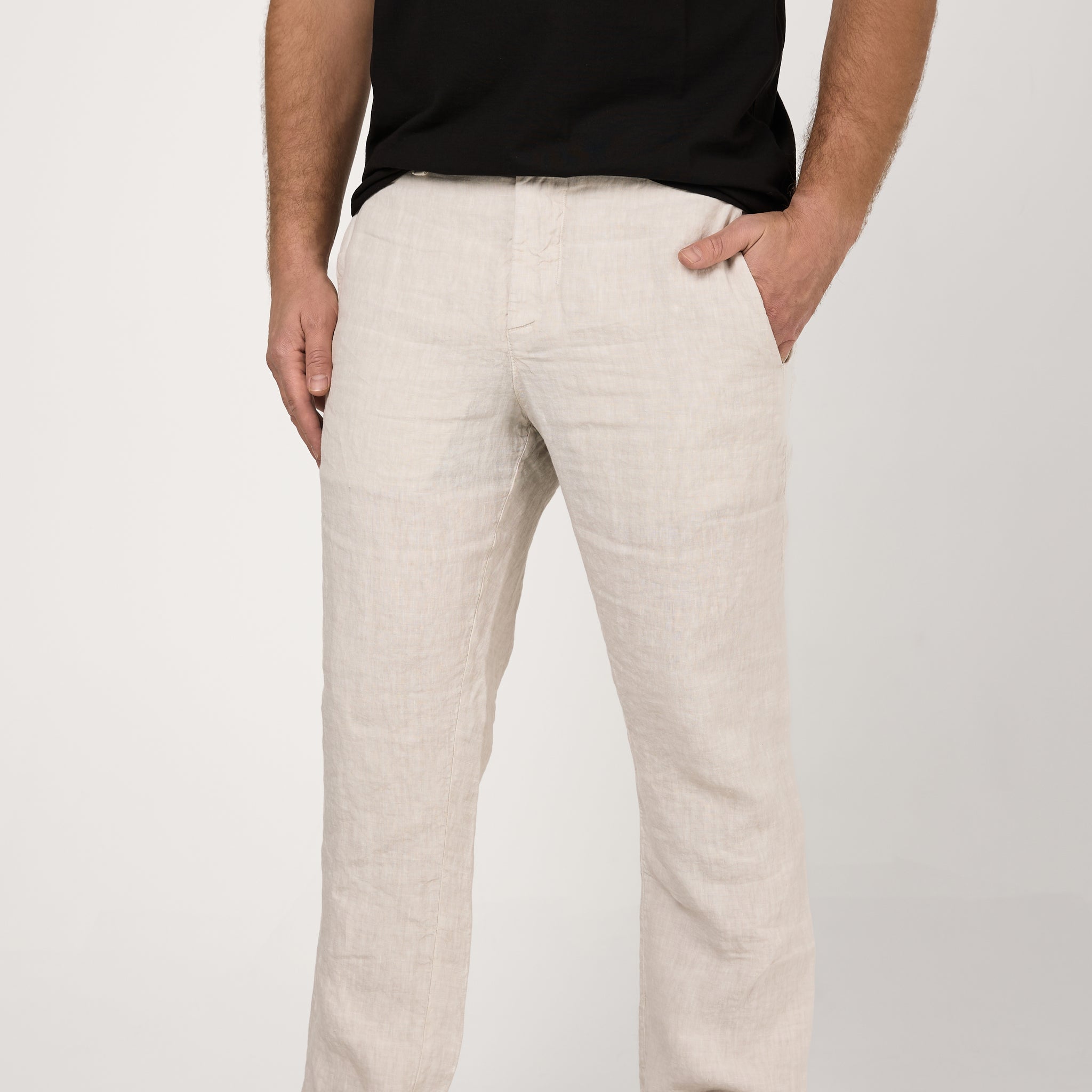 Linen Trousers in Stone