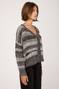 TRANSIT Oversized Wool Cardigan in Anthracite