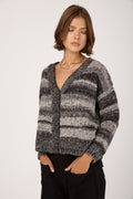 TRANSIT Oversized Wool Cardigan in Anthracite