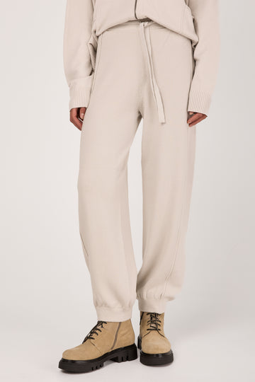 Viscose Wool Pant in Chalk