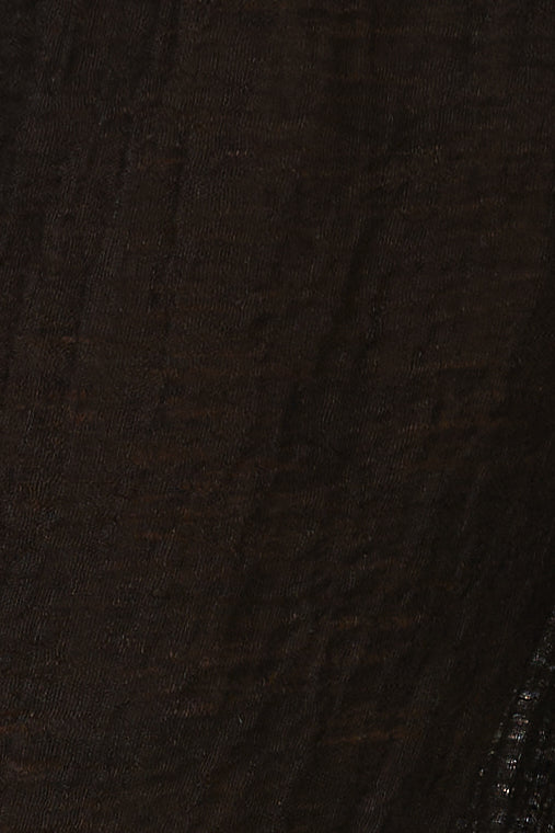 LA BOTTEGA DI BRUNELLA Pantalone Sequoia Garzata Linen Pant in Nero