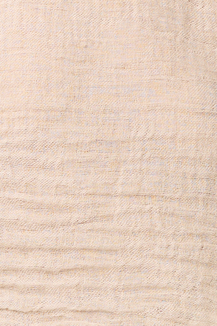 LA BOTTEGA DI BRUNELLA Gonna Sahara Cairo Linen Skirt in Naturale