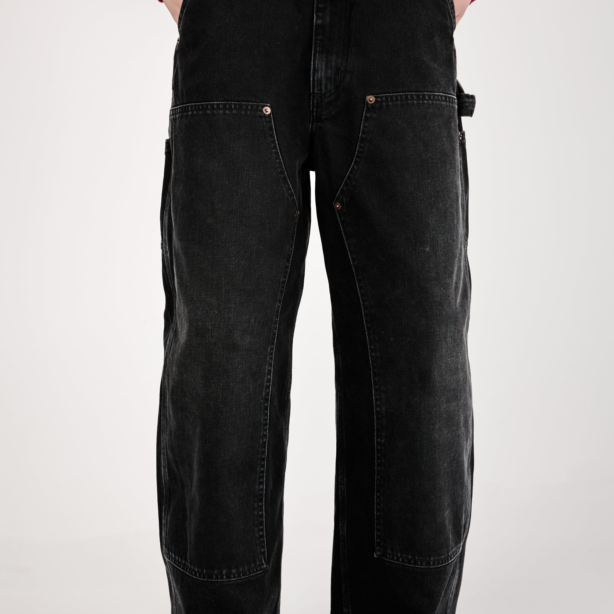 Oversized Jean in Work Black