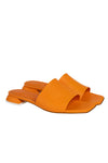 3JUIN Siena Leather Slide in Pulp Orange
