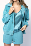 ATM French Terry Hoodie in Ocean