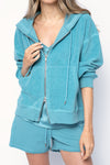 ATM French Terry Hoodie in Ocean