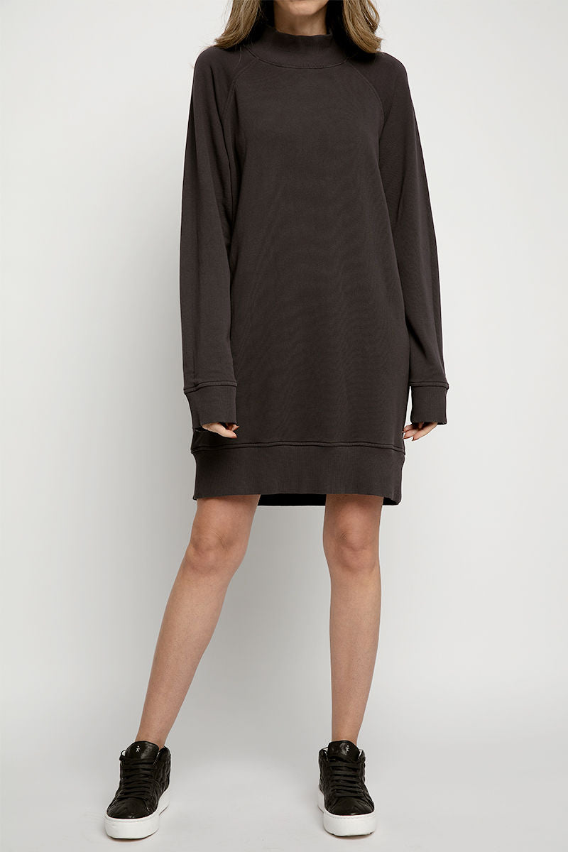 Mock Neck Dress in Dusk