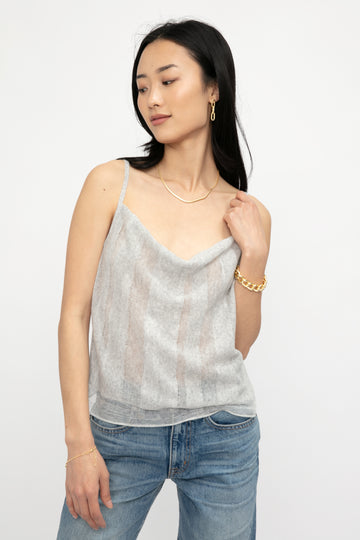 ATM Linen Cotton Camisole in Shimmer