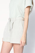 ATM Linen Rayon Twill Short in Frost