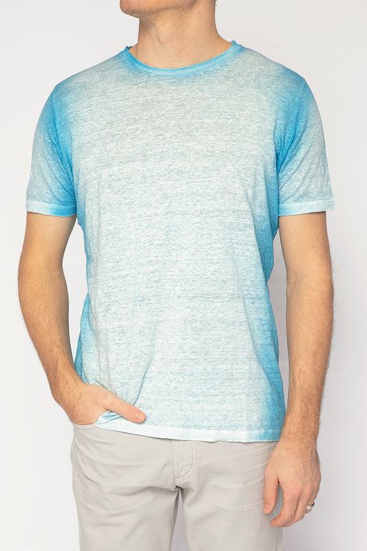 AVANT TOI Linen T-Shirt in Aqua