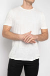 AVANT TOI Linen T-Shirt in Bianco