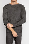 AVANT TOI Sweatshirt With Dirty Effect in Charcoal