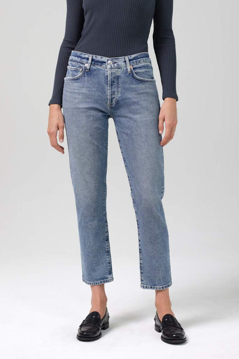 Emerson Mid Rise Relaxed Jean in Mirja