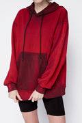 COTTON CITIZEN Brooklyn Oversized Hoodie in Ruby Mix