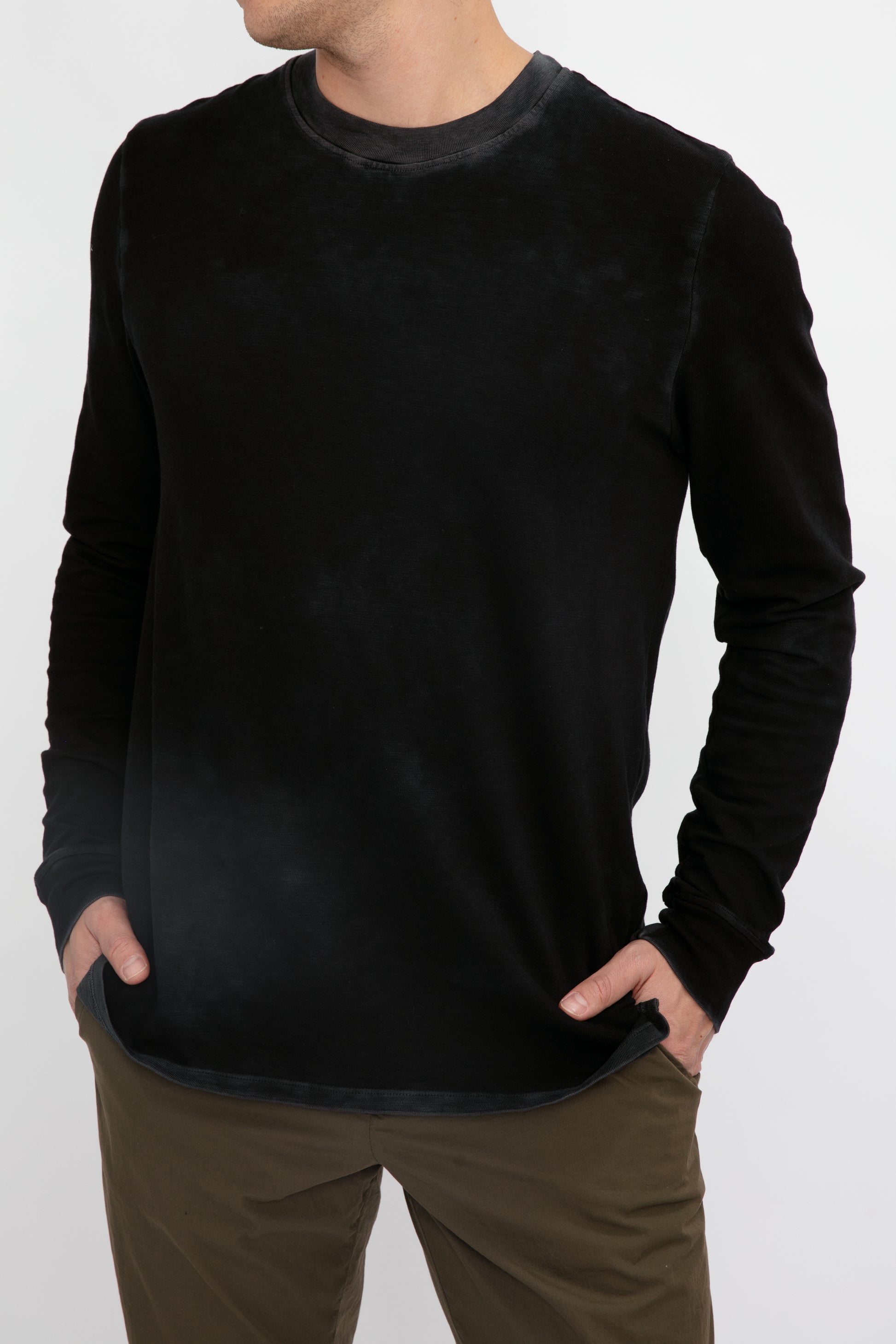 COTTON CITIZEN Presley Long Sleeve T-Shirt in Vintage Black