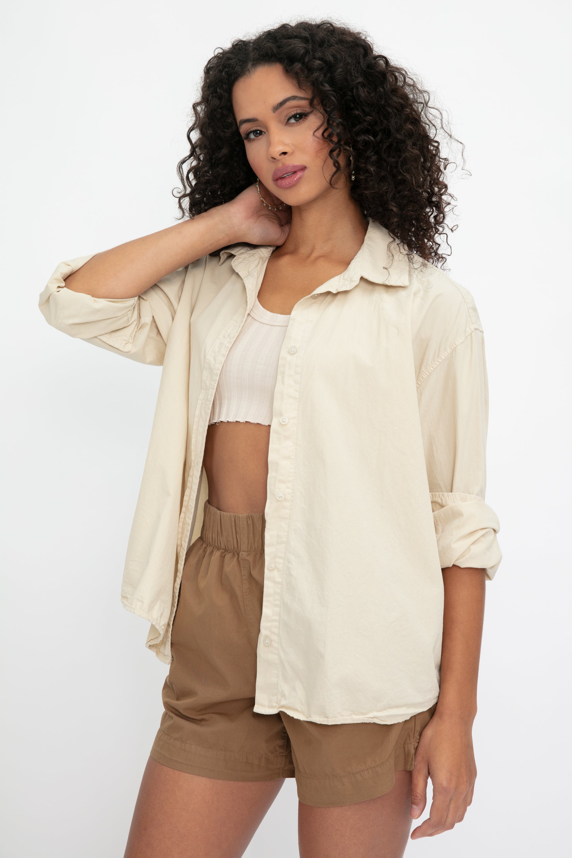 COTTON CITIZEN Santorini Shirt in Oatmeal